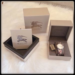 BURBERRY 38mm Women’s Stainless Steel Wristwatch BU9113 with 18mm Calfskin Band